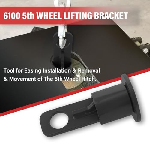 5th Wheel Lifting Bracket Wheel Trailer Hitch Fifth Lifting Hook Replace Black