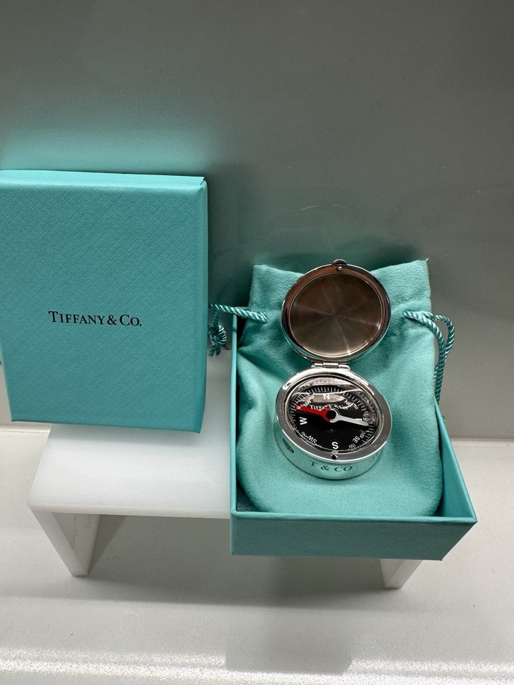 Tiffany & Co. Sterling Silver Round Compass "1837 Collection"