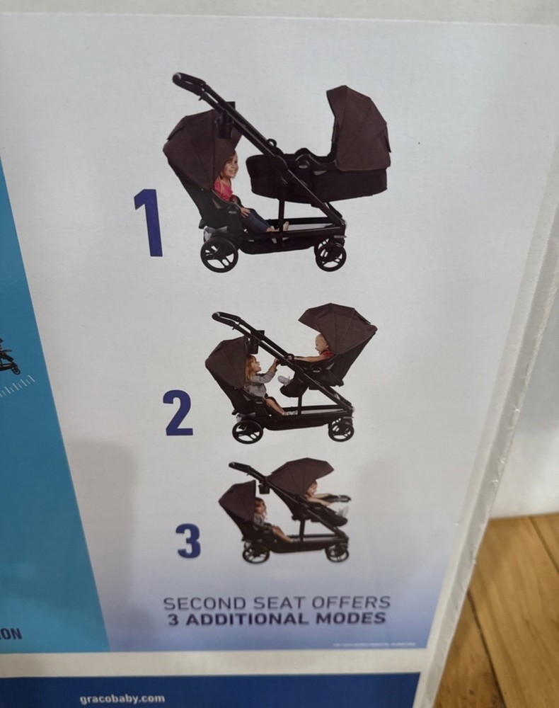 Graco Uno2Duo Stroller Second Seat, Hazel