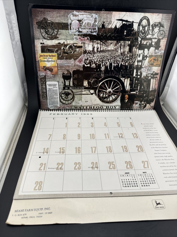 Antique 1993 John Deere Calander