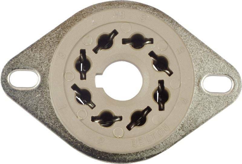 Belton Micalex 8 Pin Octal MIP PC Mount Socket