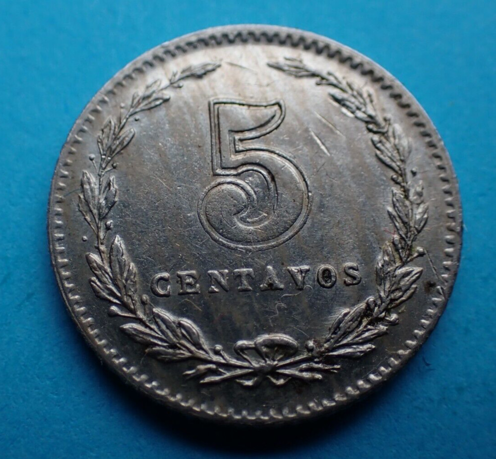 Argentina, 5 Centavos 1915, in Nice Condition.