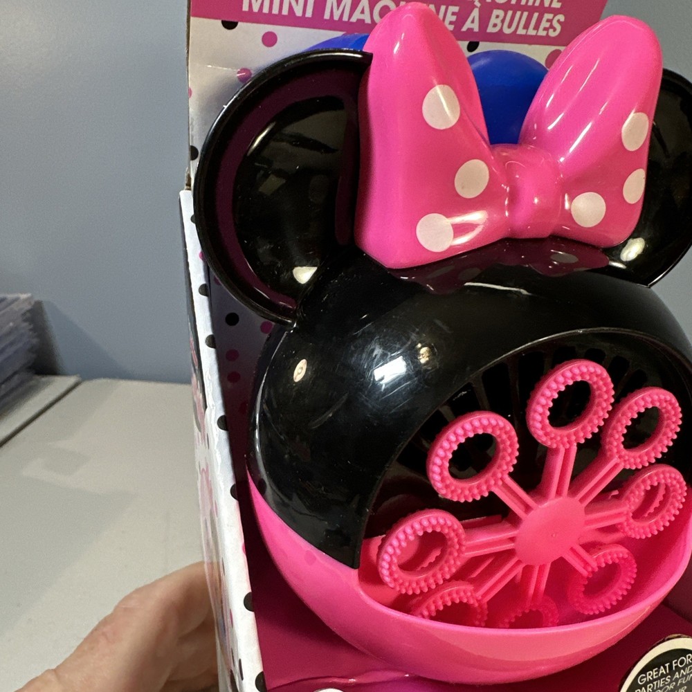 Minnie Mouse Mini Bubble Machine 2022 Disney Junior 2 Fl Oz