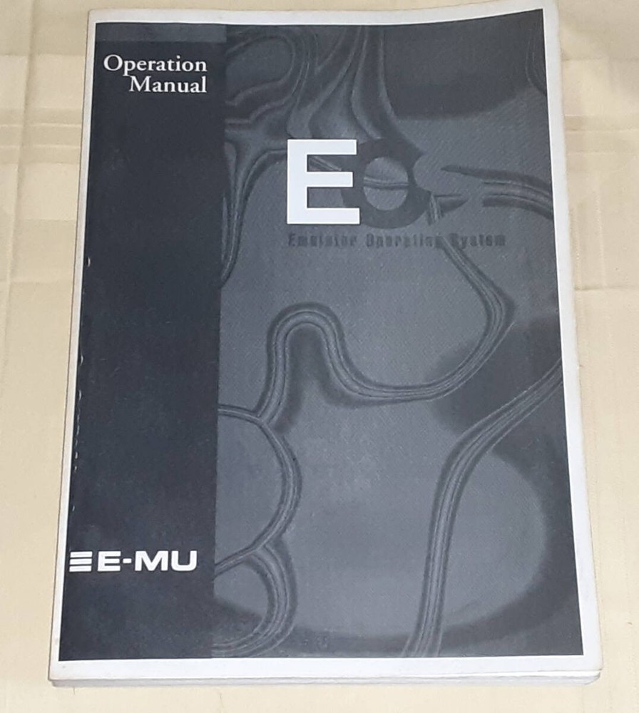 E-MU SERIAL EOS OPERATION MANUAL