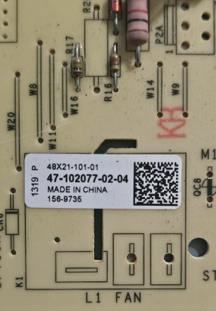 Emerson 48X21-101-01 X13 Motor Control Board 47-102077-02-04 ECM Blower Module