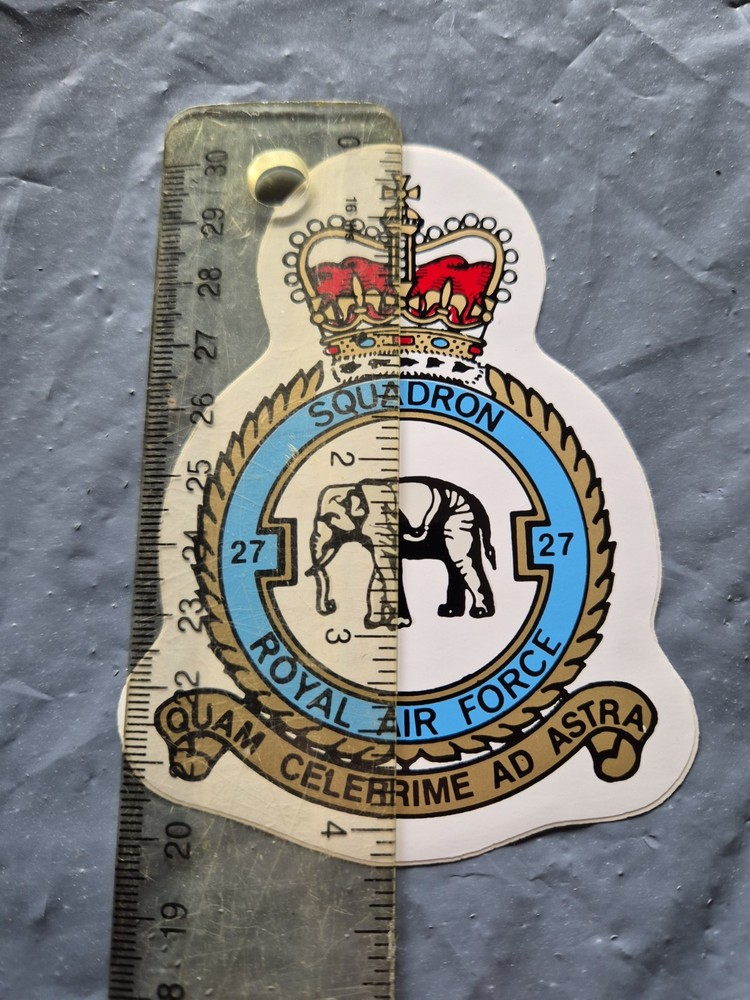 27 Squadron crest Sticker Royal Air Force