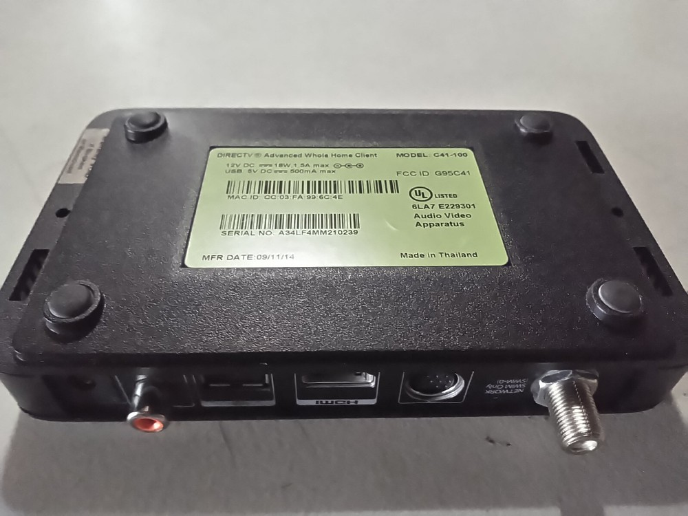 DirecTV C41-100 Advanced Whole Home Client Satellite Receiver Unit Only