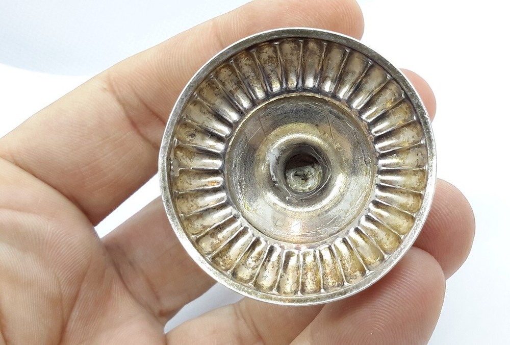 German 800 Silver Egg Cup Repousse Not Sterling. Wilhelm Binder WTB