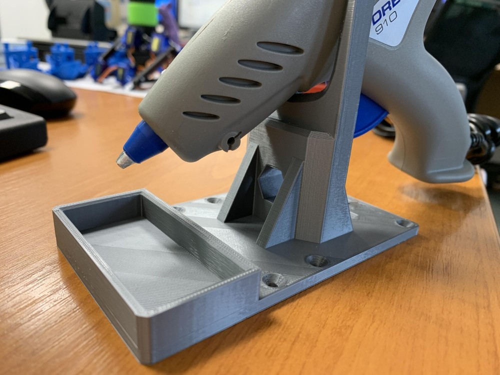 Hot Glue Gun Holder Stand 3D Printed