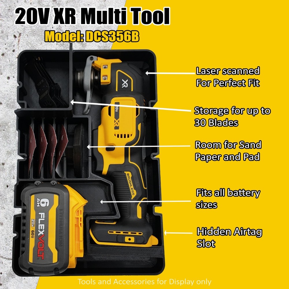 Dewalt 20V Oscillating Multi-tool Organizer for Dewalt Deep Compact Organizer