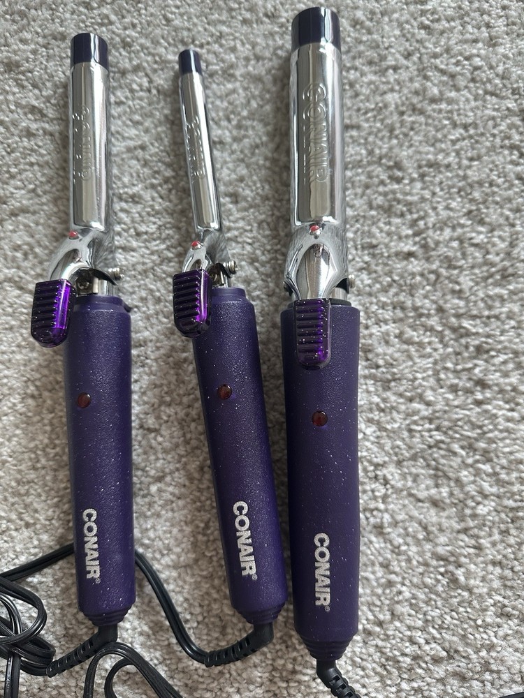 3- Piece Conair Curling Iron Set - Multiple Barrel Sizes, Fast Heat