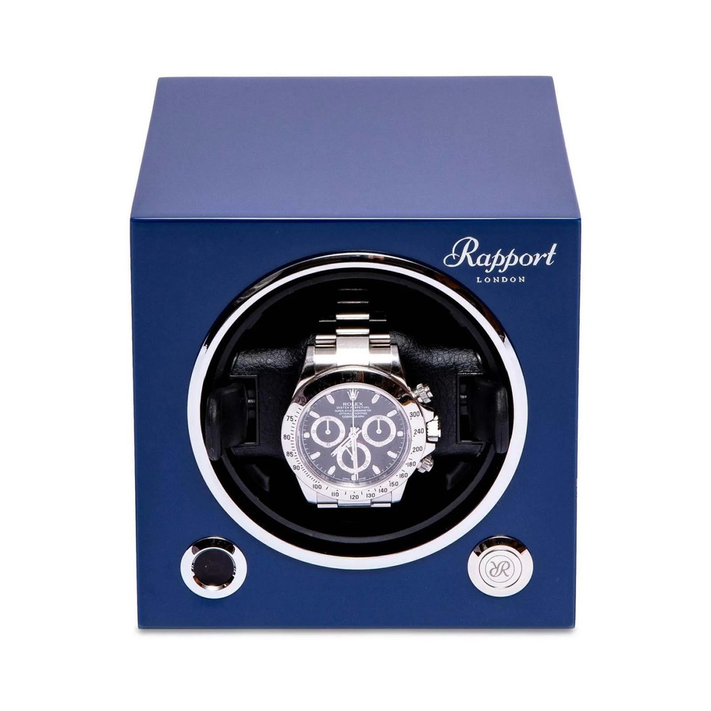 Rapport Evolution Single Watch Winder MK3 in Blue