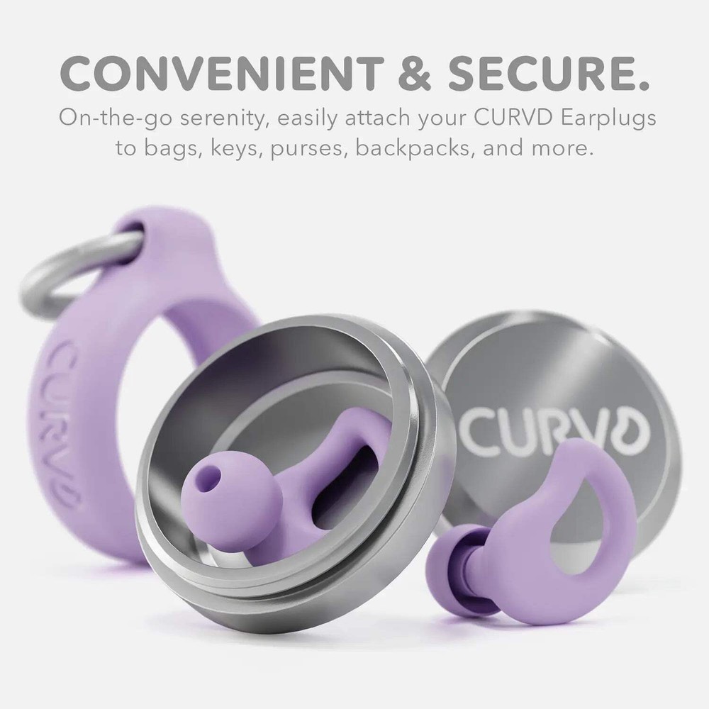 CURVD Everyday™ Earplugs + Case Clip
