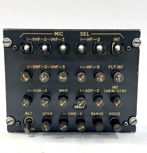 GABLES AVIATION AUDIO CONTROL PANEL MODEL G-1977