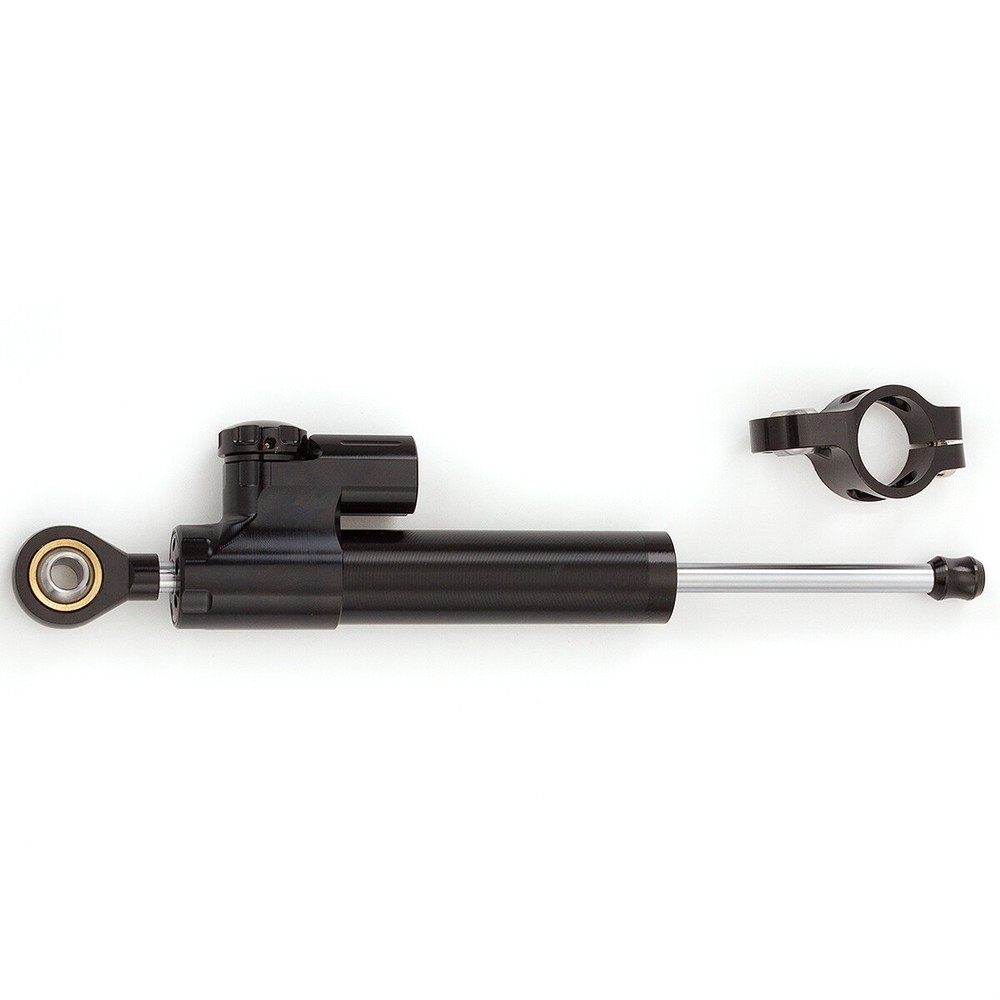 CNC Aluminum Motorcycle Black Steering Damper Stabilizer Linear Reversed Control