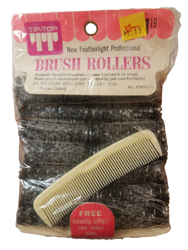 SEALED TT Tip Top Featherlight Professional Brush Rollers 14 Medium 11/16 Comb