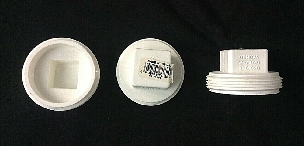 Genova Products 2" Threaded Plug 71820 (pack of 3)