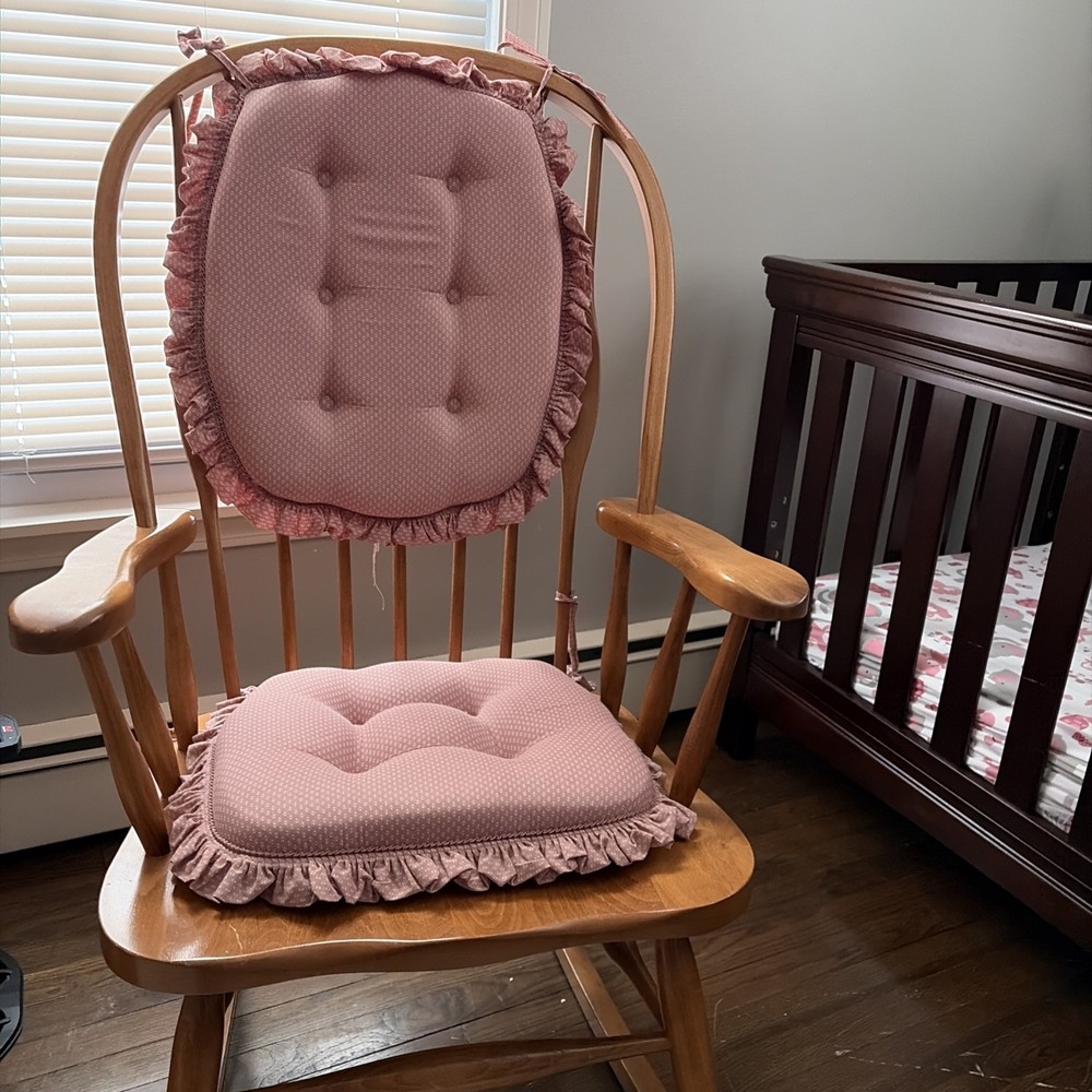 Solid Oak Rocking Chair