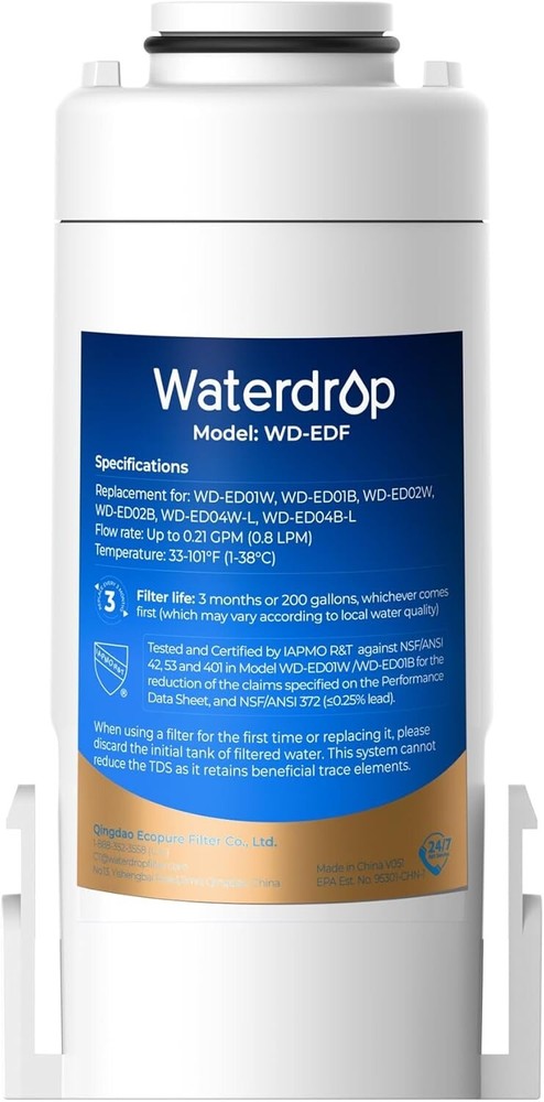 Waterdrop WD-EDF Replacement for Waterdrop Instant Water Filter Pitcher(1)