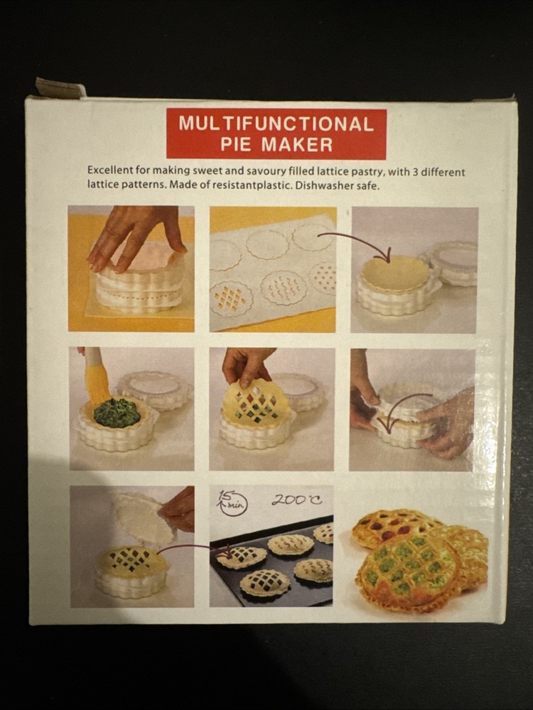 Multifunctional Pie Maker - Pastry Maker - 3 Lattice Pattern Cutters