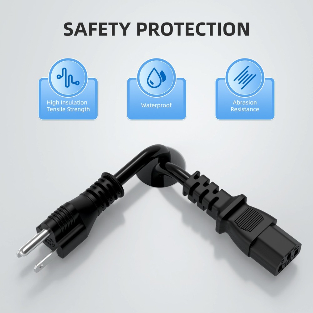 AC Power Cord for EcoFlow Delta 3 Delta 3 Plus