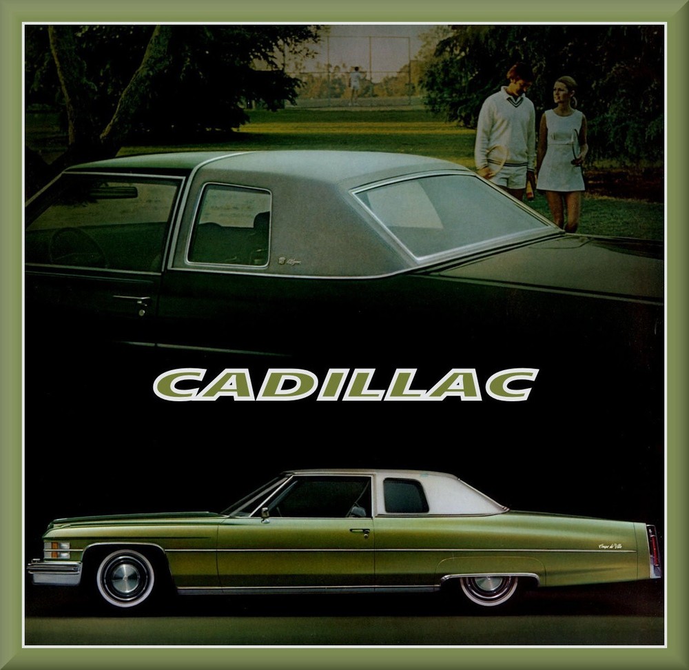 1974 Cadillac Coupe DeVille Green, Toolbox - Refrigerator Magnet, 42 MIL