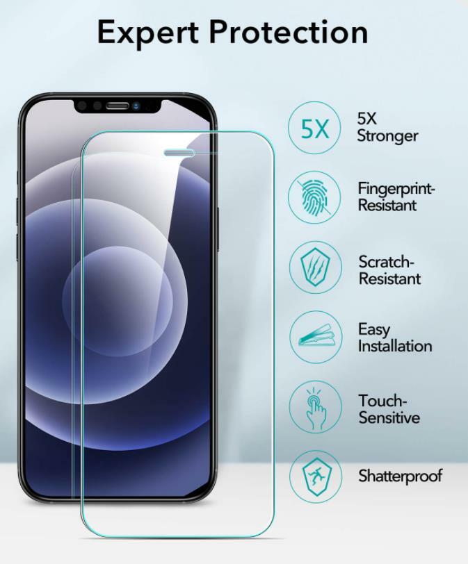 3-PACK For iPhone 12 Mini HD Premium Tempered GLASS Screen Protector