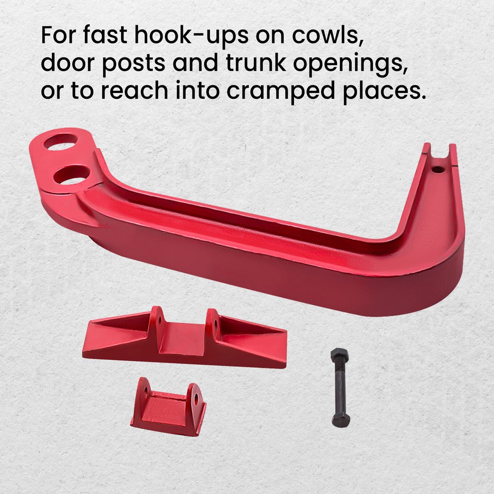 6 TON Deep Hook Clamp Auto Body Frame Jumbo Puller Pulling Kit Set Length 19"