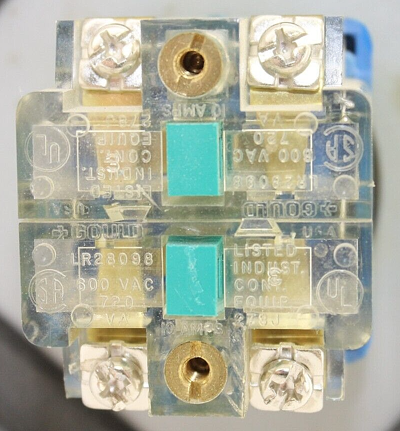 Gould Pushbutton Enclosure with LR28098 Contactors (Hole on Bottom)