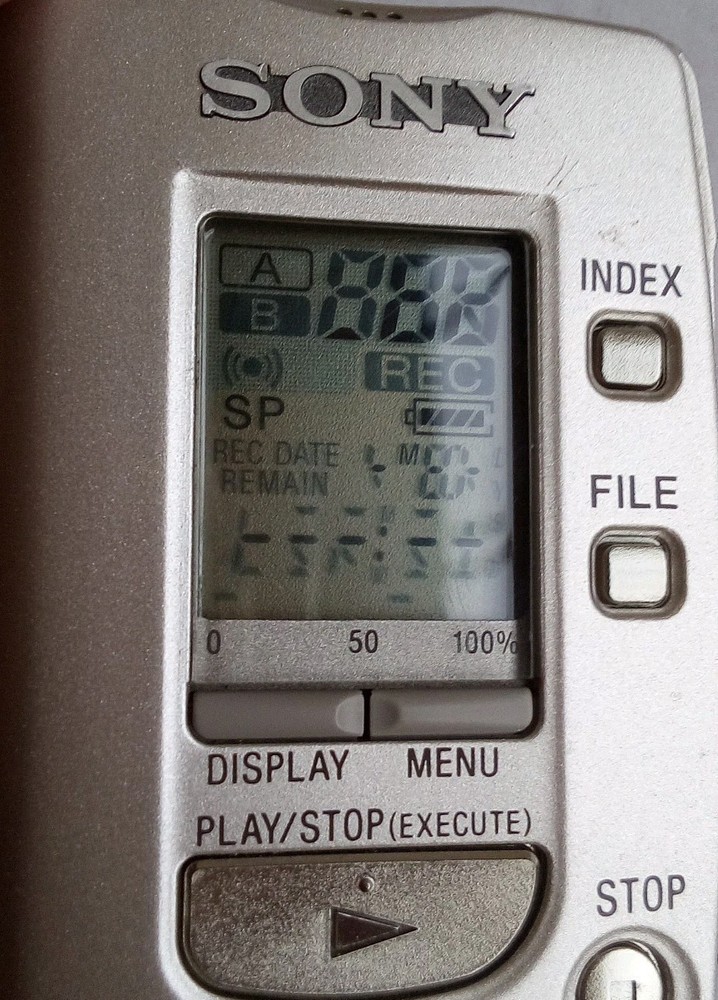 Sony ICD-R100 Handheld Digital Voice Recorder - tested !READ!
