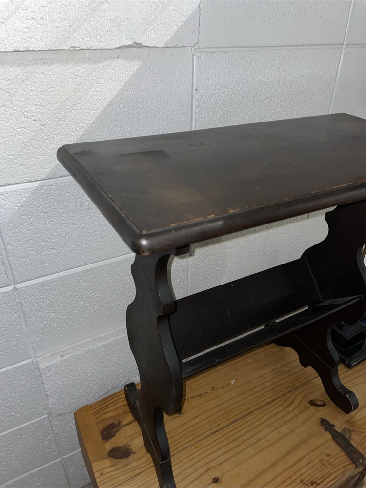 Vintage Solid Wood Bookshelf Table / End Table