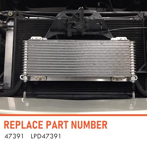 Low Pressure Drop 40k Transmission Oil Cooler With Mounting Hardware