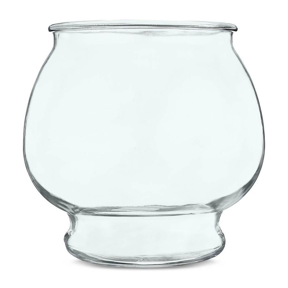 Footed Glass Fishbowl 1 Gallon