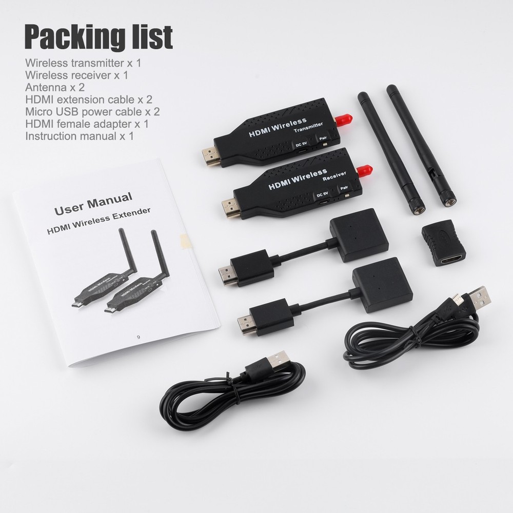 100M Wireless HDMI Video Transmitter & Receiver TV Stick Screen Share Extender++