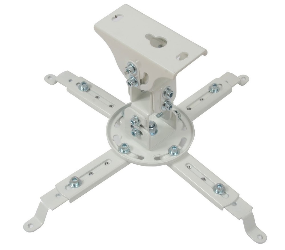 VideoSecu Projector Ceiling Mount Adjustable Steel 22lbs Capacity White Finish