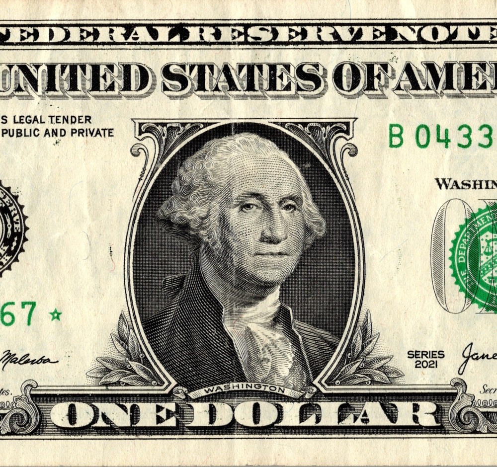 2021 B Star Note One Dollar Bill Regular Run Pack Note