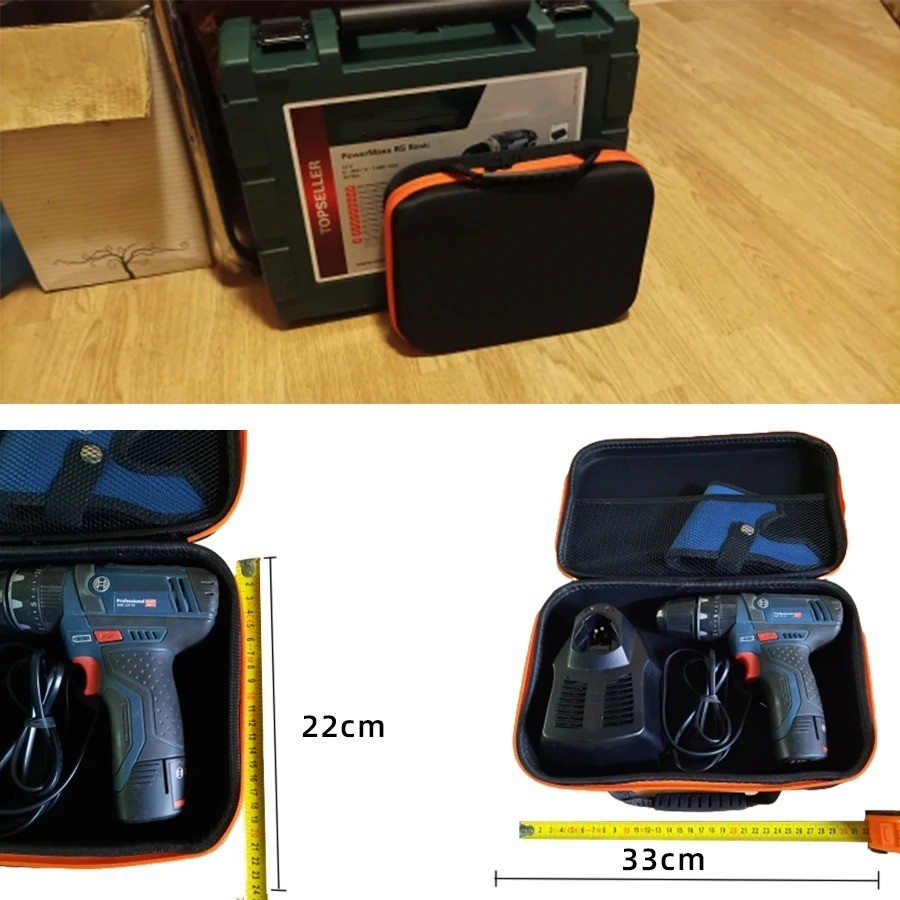 Large Capacity Tools Storage Bags Rectangle Electric Drill Tool Carrying Case