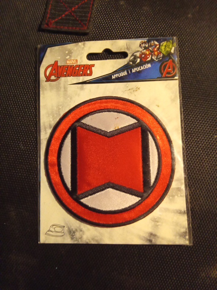MARVEL AVENGERS BLACK WIDOW LOGO 3.5" PATCH