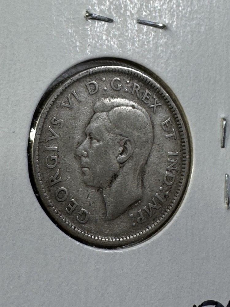 1943 Canada 25 Cents Silver Coin