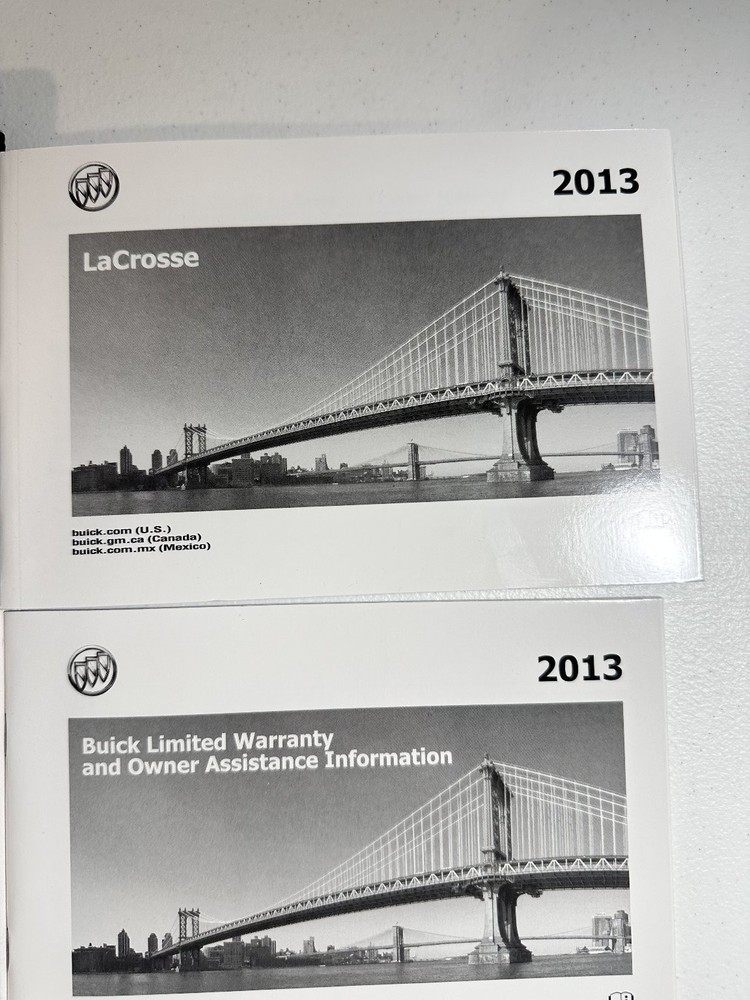 2013 Buick LaCrosse Owner's Manual Set OEM