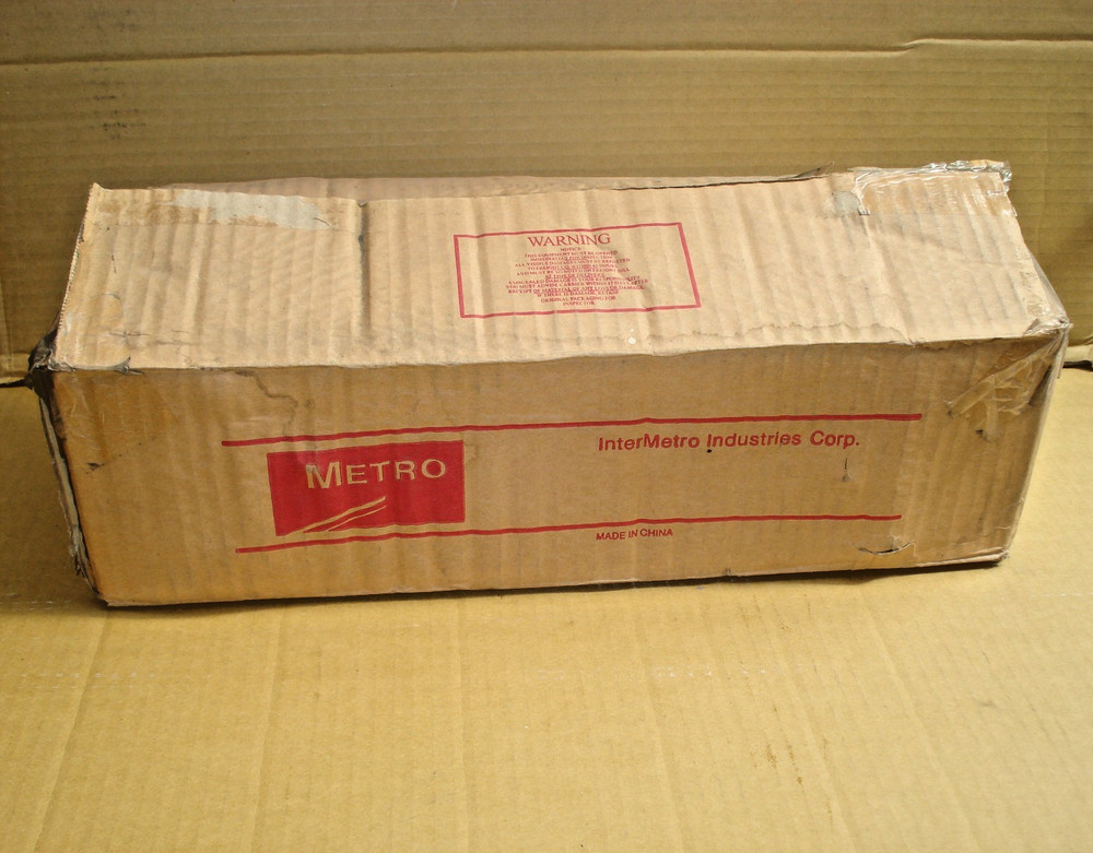 Metro 1WS14C Super Erecta Chrome Single Post Mount 14" Shelf Support 6 Pack