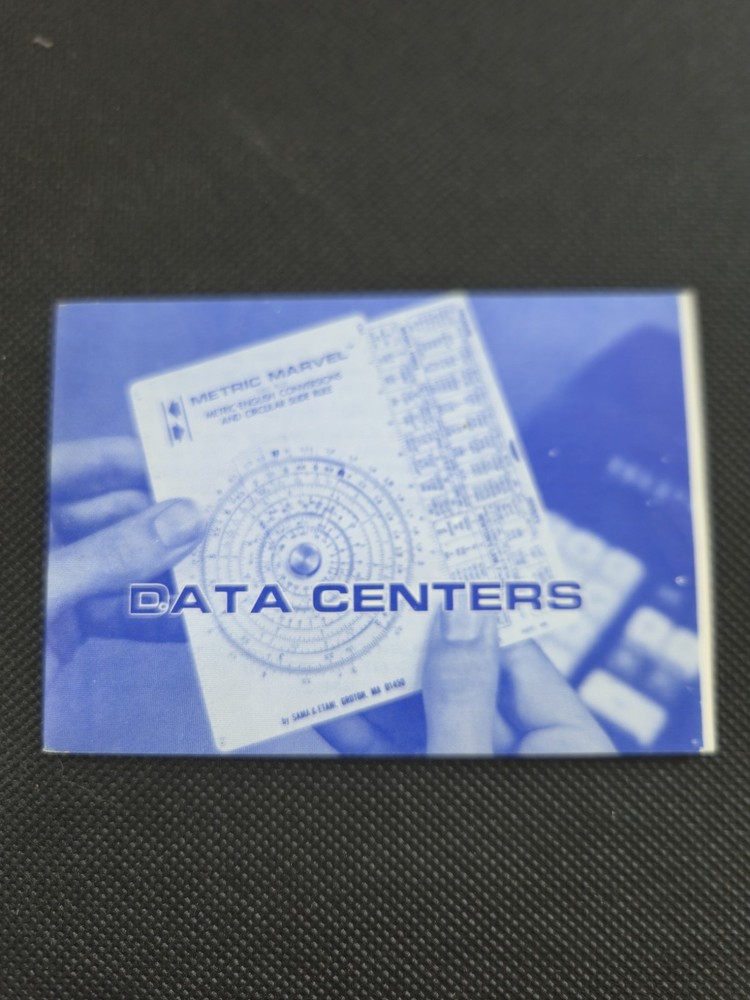 Magcobar Metric Marvel Pocket Circular Slide Rule Data Center