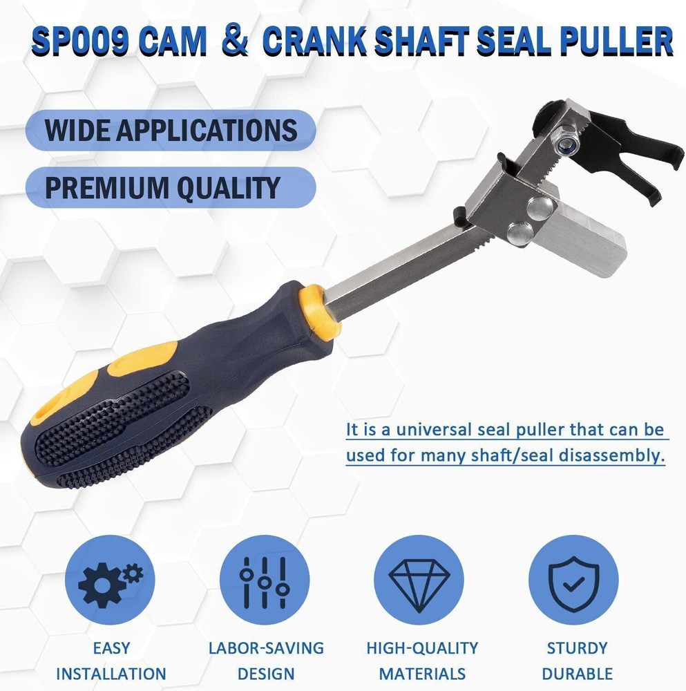 Cam Crank Shaft Seal Puller Auto Engine Remover Hand Tool Removing Pulling 58430
