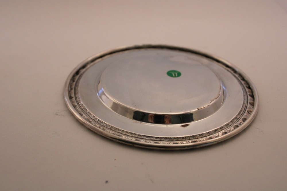 silver plate, inspected 17, flat surface
