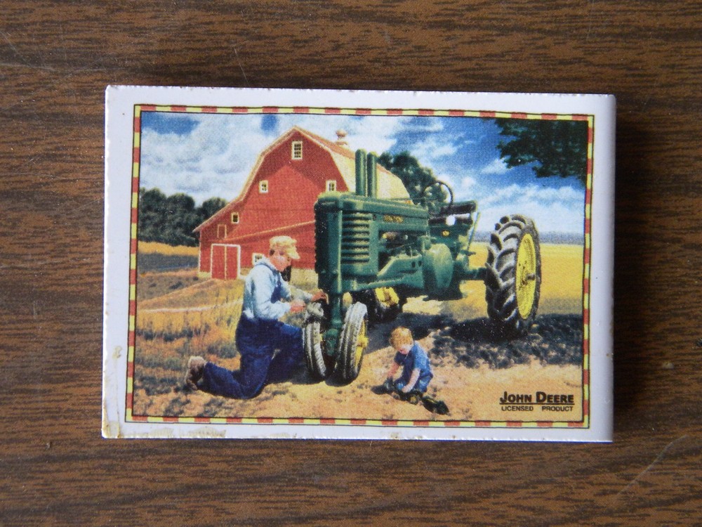 John Deere Metal Planter with Magnet