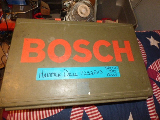 Bosch Variable Speed Corded Rotary Hammer Drill 11232EVS with Handle & CASE