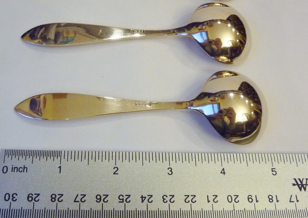 Vintage Dirigold Dirilyte Goldware Regal Flatware Silverware Bullion Soup Spoon