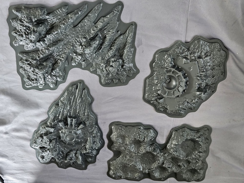 Warhammer 40k Moonscape Blastscape Craters Terrain Set - 4 Pieces