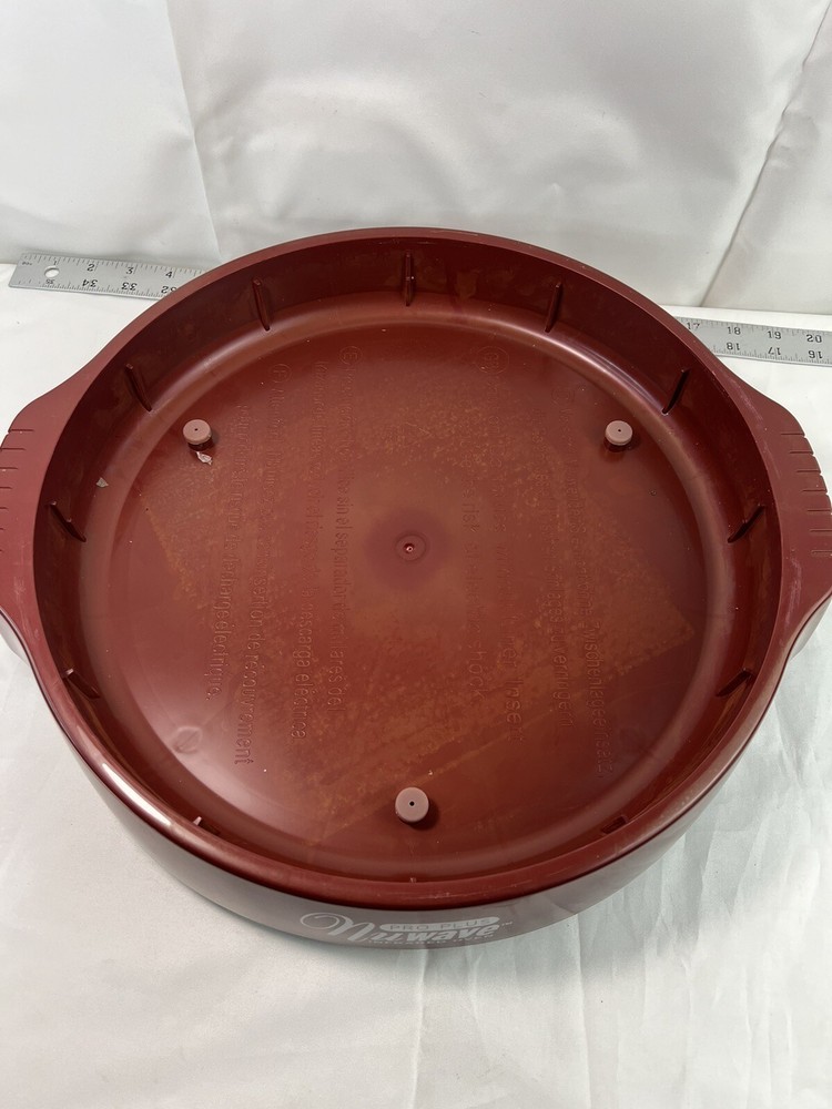 NuWave Pro Plus Infrared Oven model 20613 Red Replacement Bottom Base+Drip Tray