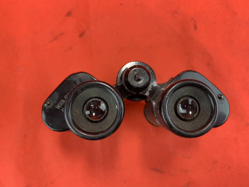 WW2 German Wehrmacht Field Binoculars With Leather Case